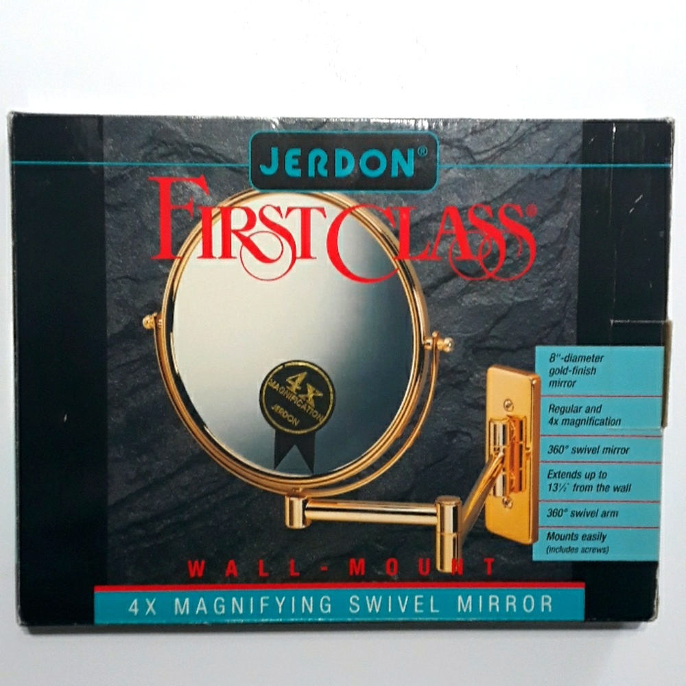 ● New Jerdon Wall mounted mirror  Gold